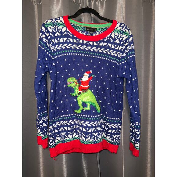 Ugly Christmas Sweater Xmas Size Large Dinosaur - Picture 1 of 2